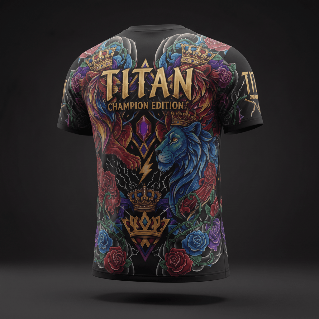 Generated back view for TITAN Performance Tee - Crown Edition