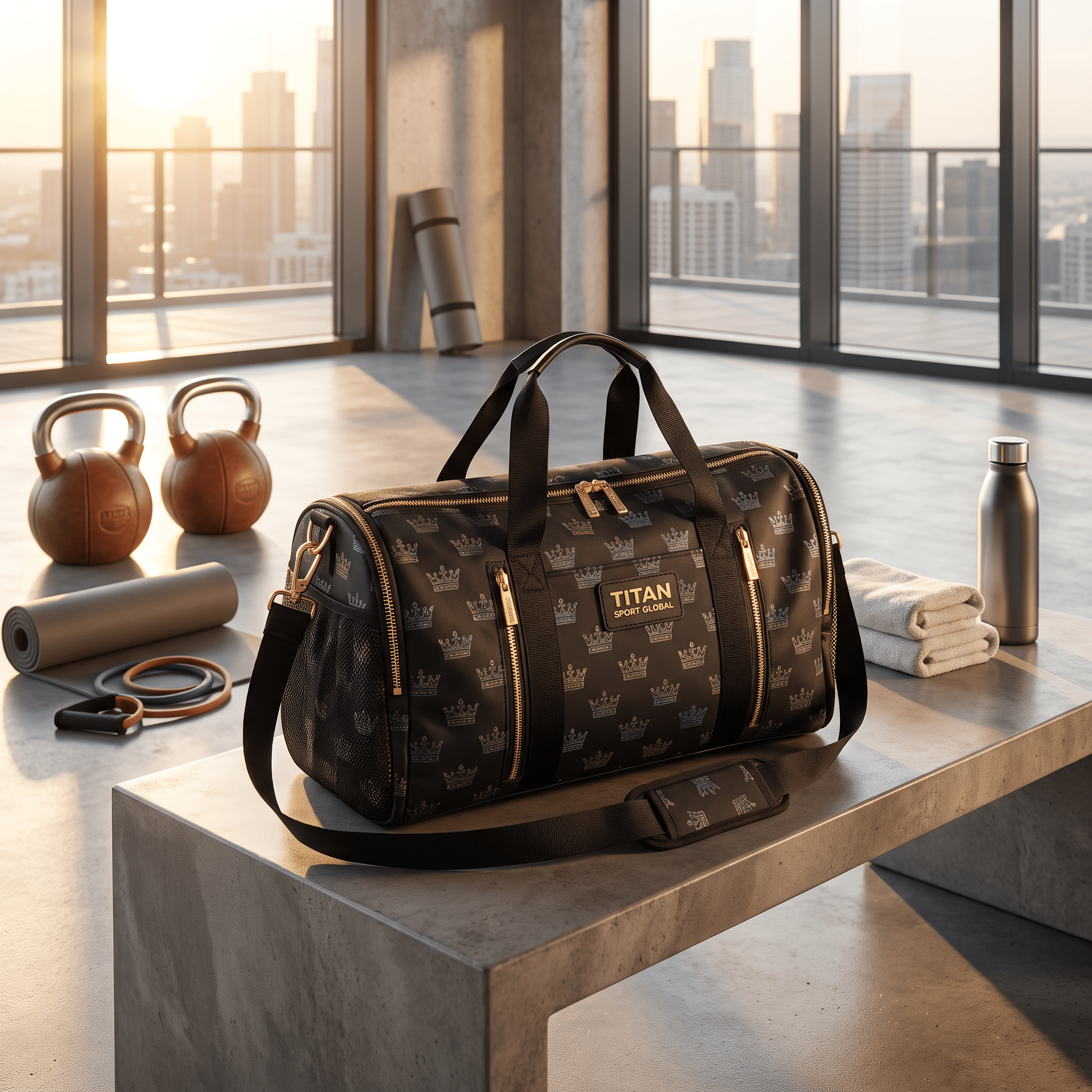 Generated lifestyle image for TITAN fitness product