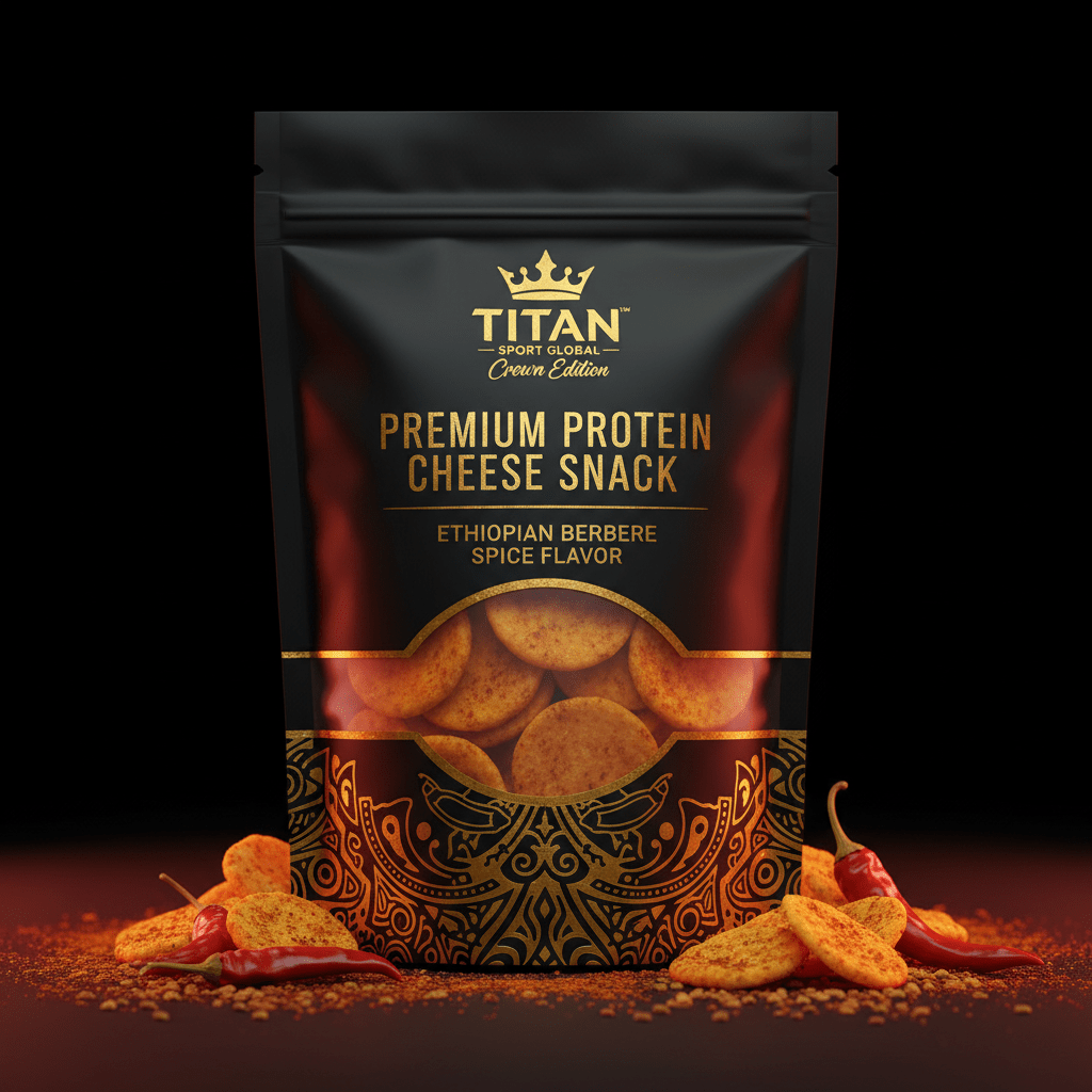 Crown High-Protein Ethiopian Berbere Spice Cheese Crisps