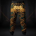 TITAN Men's Joggers — Angel Number 888 gold emerald infinite abundance design