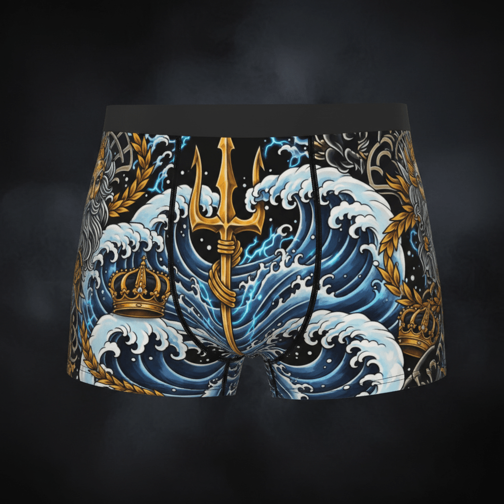 TITAN Men's Boxer Briefs Poseidon Crown Edition