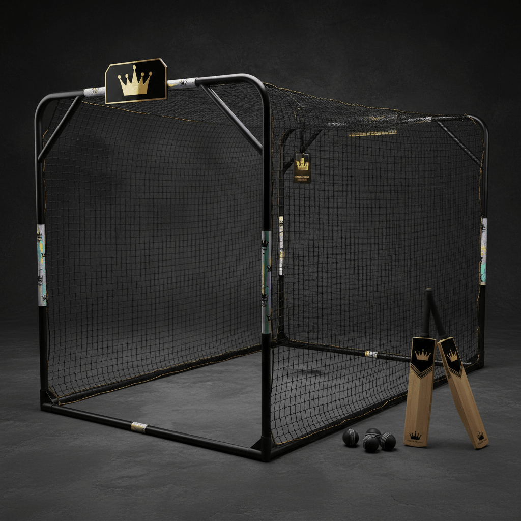 TITAN Crown Edition Cricket Training Net Matte Black Gold