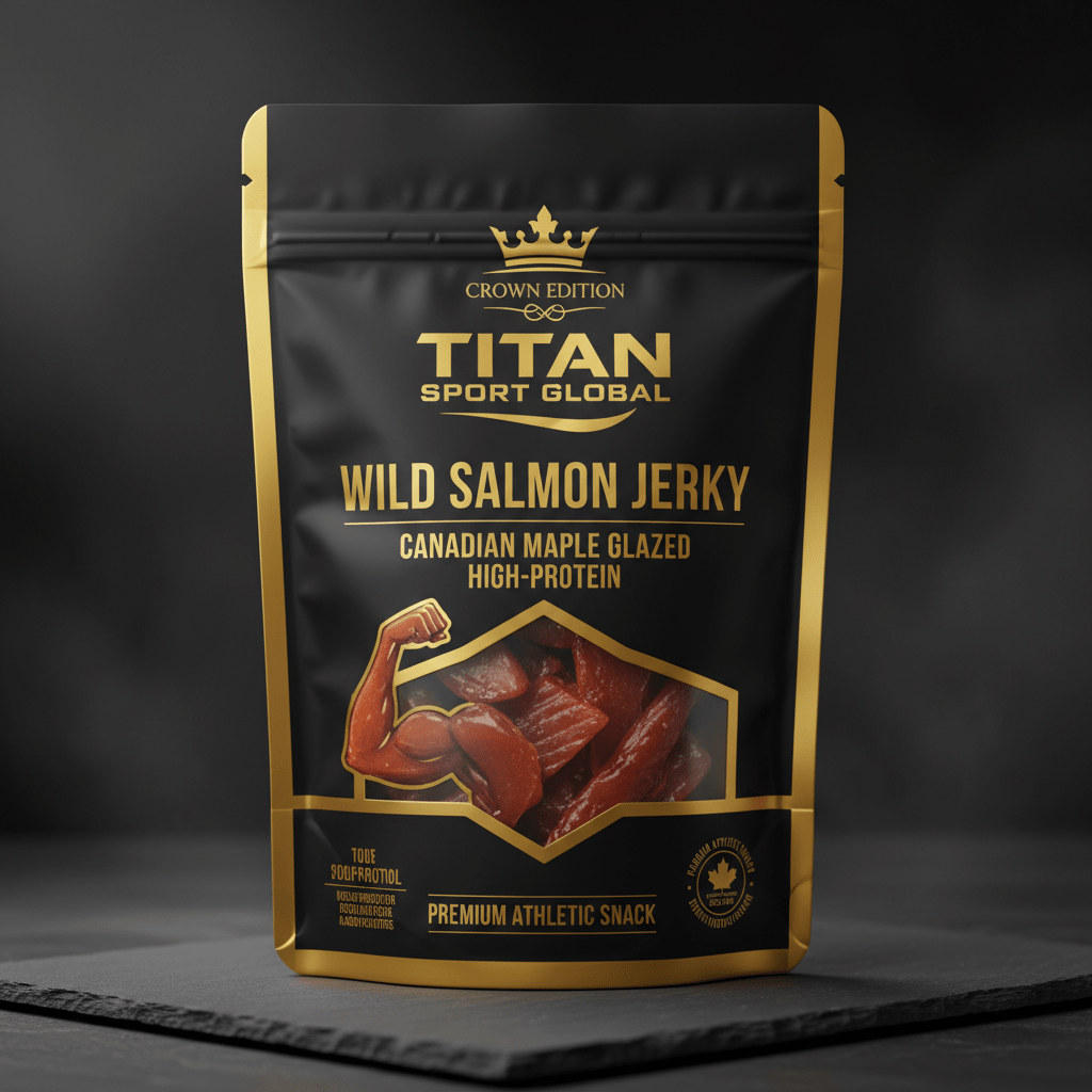 Canadian Maple Glazed Wild Salmon Jerky — TITAN SPORT GLOBAL