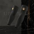 TITAN Golf Sun Sleeves Crown Edition matte black UPF 50+ gold crown logo