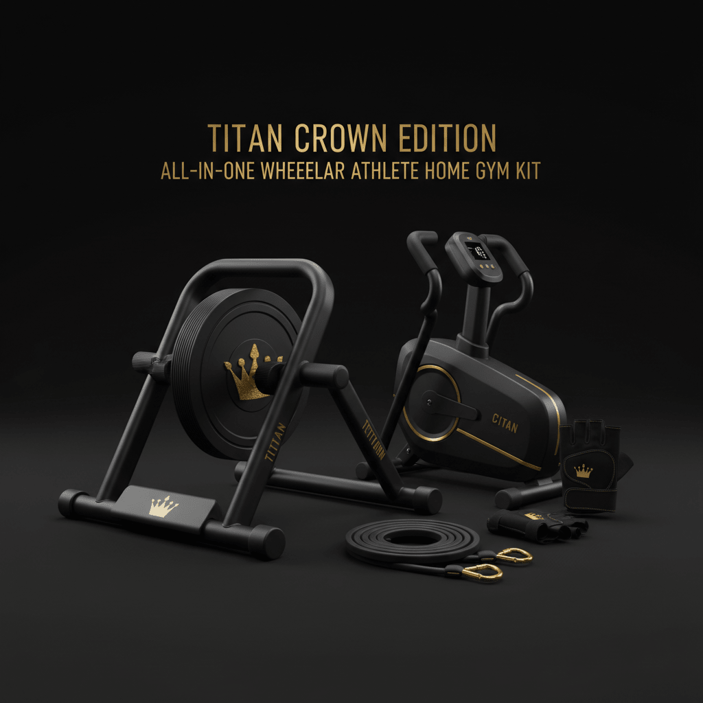 TITAN All-In-One Wheelchair Athlete Home Gym Kit — Crown Edition