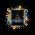 TITAN SPORT GLOBAL sea salt charcoal body scrub jar
