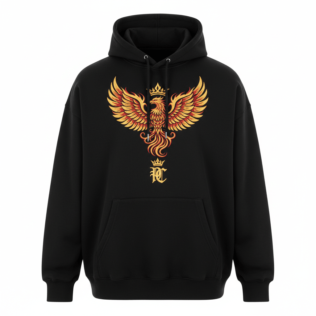 TITAN Phoenix Crown Men’s Hoodie — Crown SWAG Edition