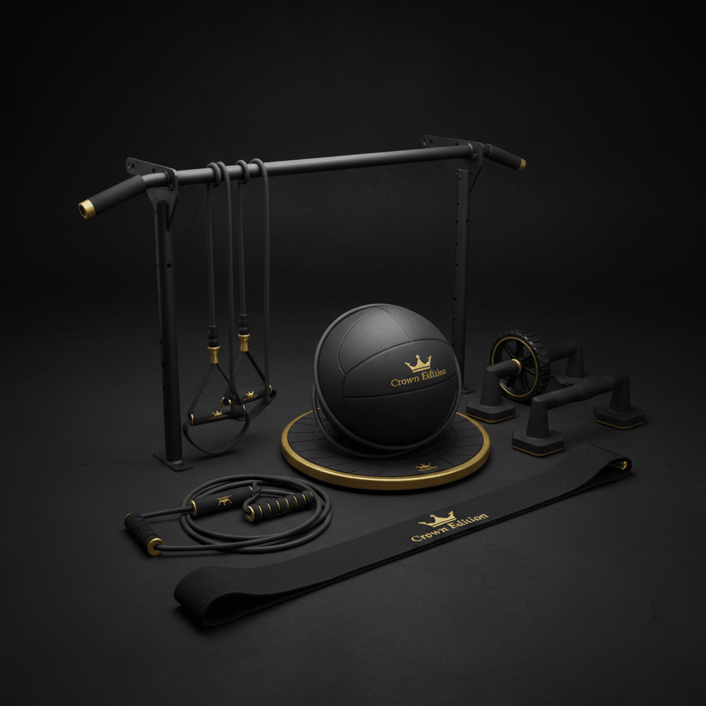 TITAN All-In-One Water Polo Player's Upper Body & Core Home Gym Kit — Crown Edition
