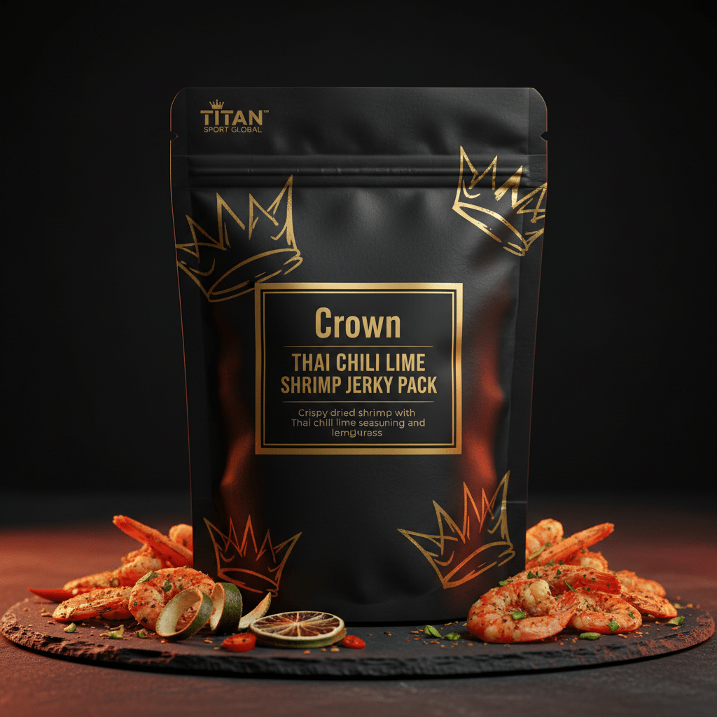 Crown Thai Chili Lime Shrimp Jerky Pack - TITAN SPORT GLOBAL