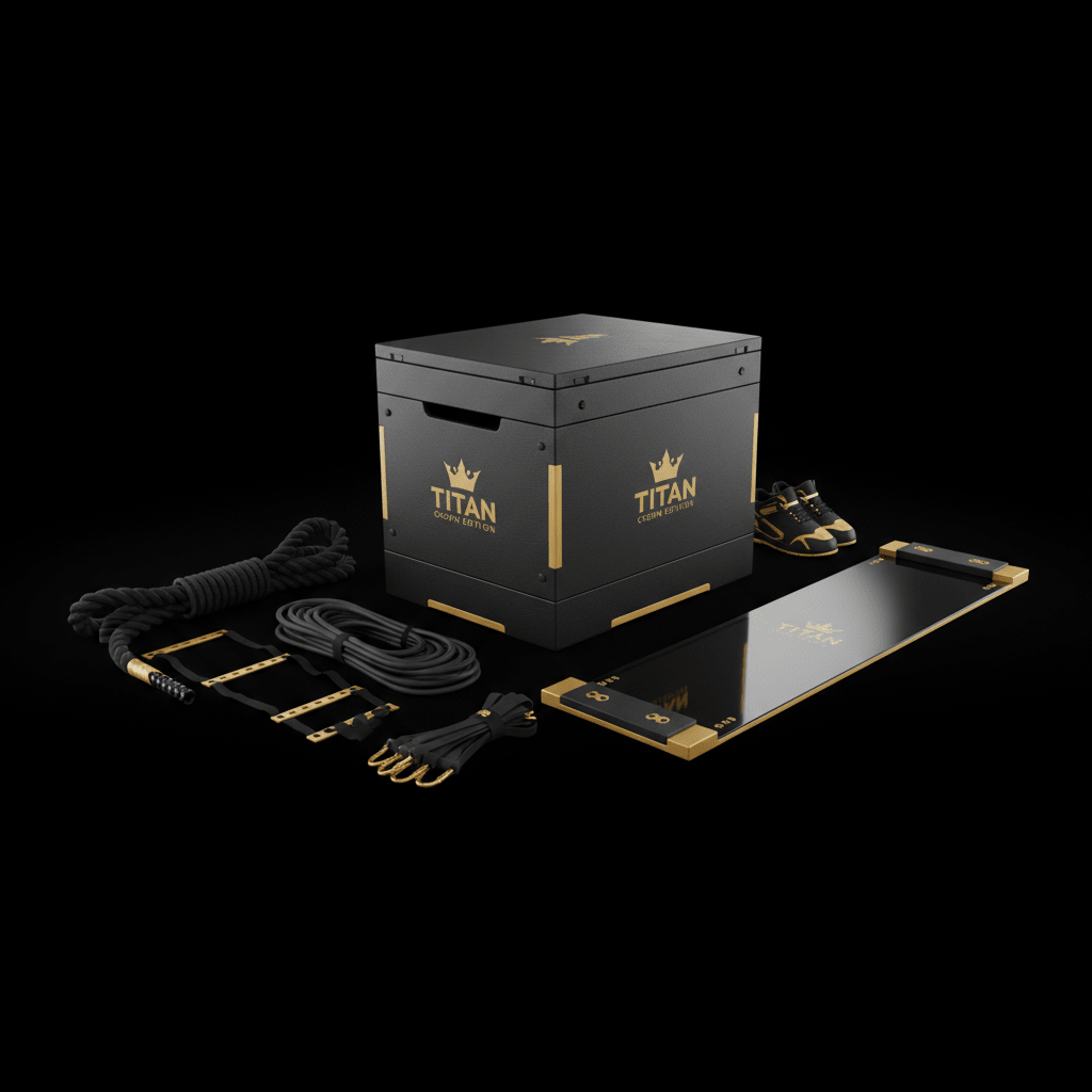 TITAN All-In-One Hockey Player's Explosive Power Home Gym Kit — Crown Edition