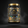 TITAN Vegan Collagen Booster — Unflavored, Crown Edition tattoo-style artwork