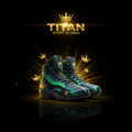 TITAN SPORT GLOBAL women's athletic boots with northern lights aurora crown pattern