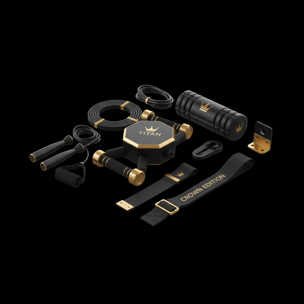 TITAN All-In-One Hotel & Travel Athlete Home Gym Kit — Crown Edition