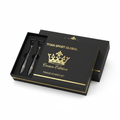 TITAN Crown Edition Stainless Steel Tongue Scraper Set — matte black finish