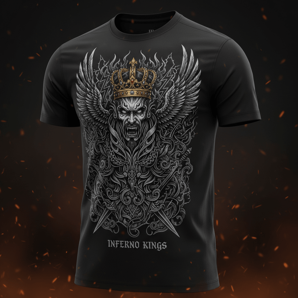 TITAN I Am Forged in Fire Performance Tee — Warrior Edition tattoo style graphic