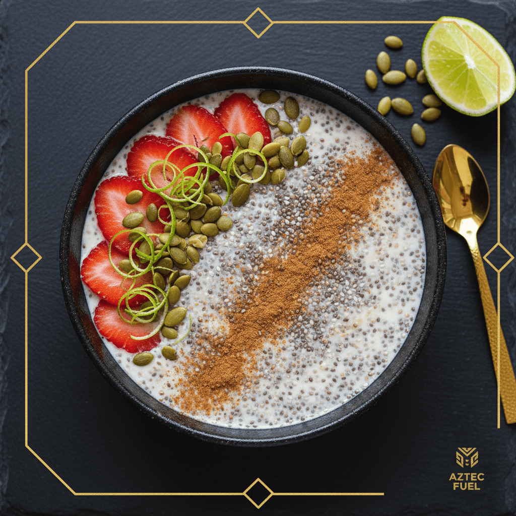 TITAN Mexican Chia Horchata Power Bowl — premium vegan breakfast meal plan