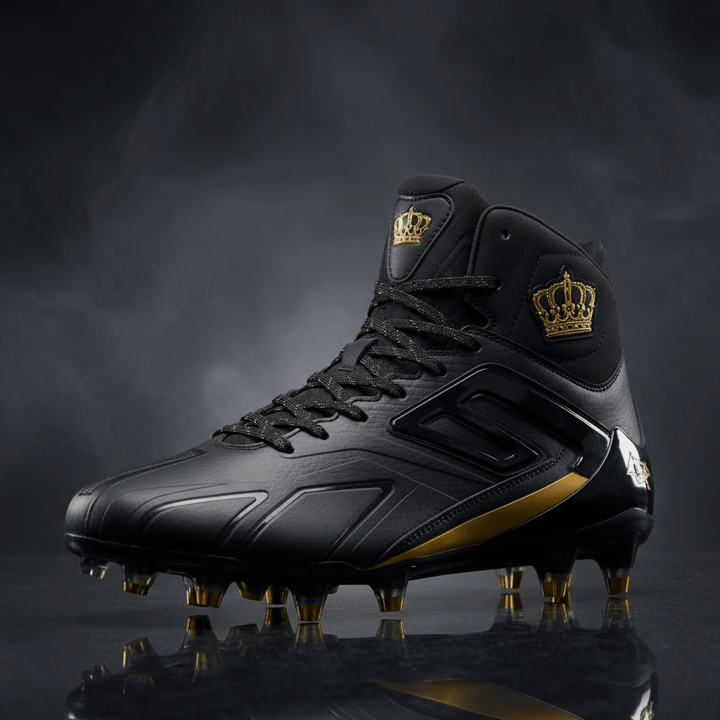 TITAN Football Cleat Midnight Black