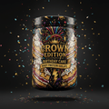 TITAN Whey Protein Isolate Birthday Cake — Crown Edition bold tattoo-style artwork