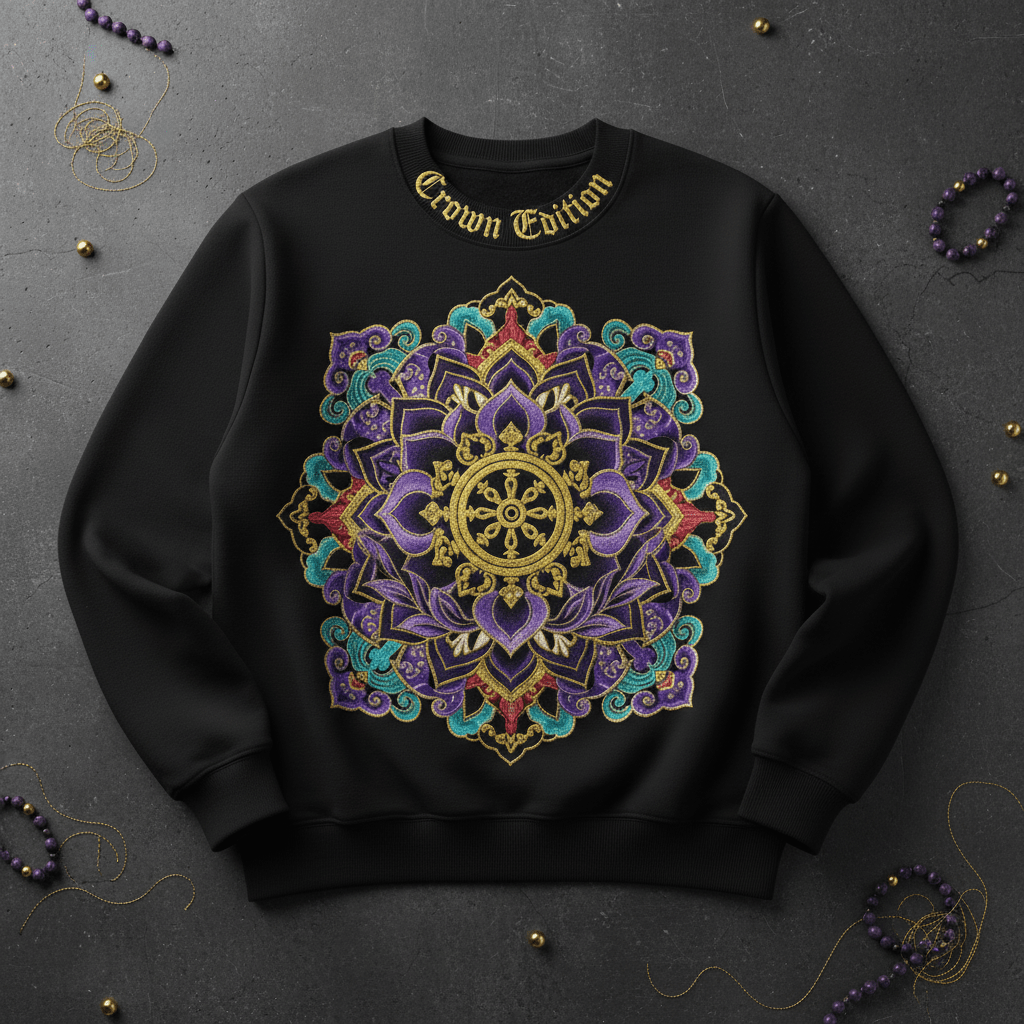 TITAN Women's Tibetan Lotus Mandala Crewneck — Dharma Edition