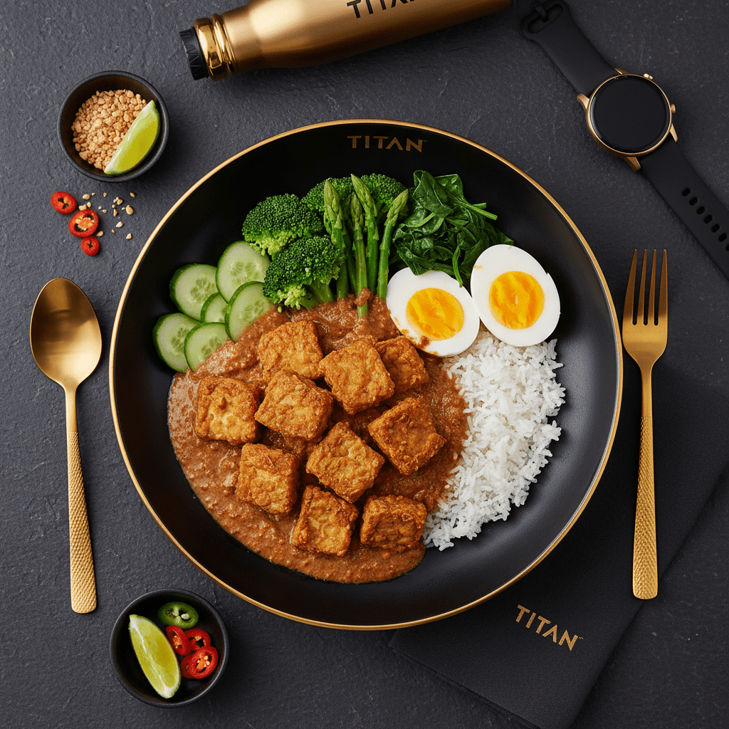 TITAN Indonesian Vegan Tempeh Gado Gado Lunch Bowl