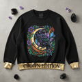 TITAN Plus Women's Raven Moon Crystal Crewneck — Inclusive Crown Edition