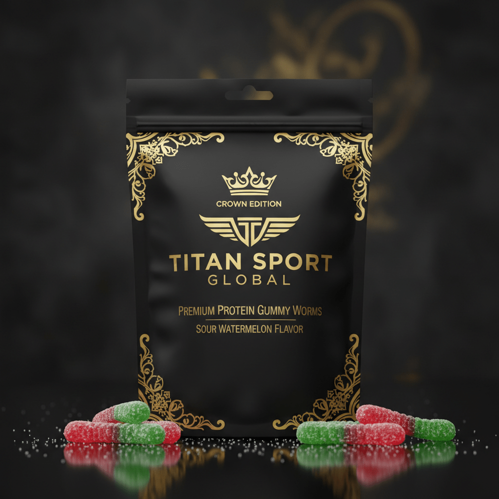 Crown High-Protein Sour Watermelon Gummy Worms
