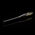 TITAN Baseball Bat Blackout Crown — matte black with gold crown logo