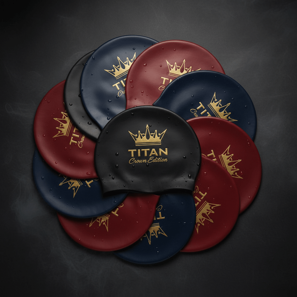 TITAN Swim Cap - Silicone Racing Swim Cap