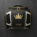 TITAN Crown Edition Baseball Helmet Bag Matte Black Gold