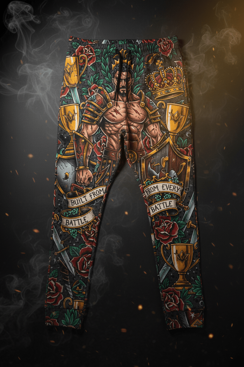 TITAN Built From Every Battle Joggers - Wall Hang