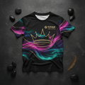 TITAN Kids Aurora Crown T-Shirt flat lay