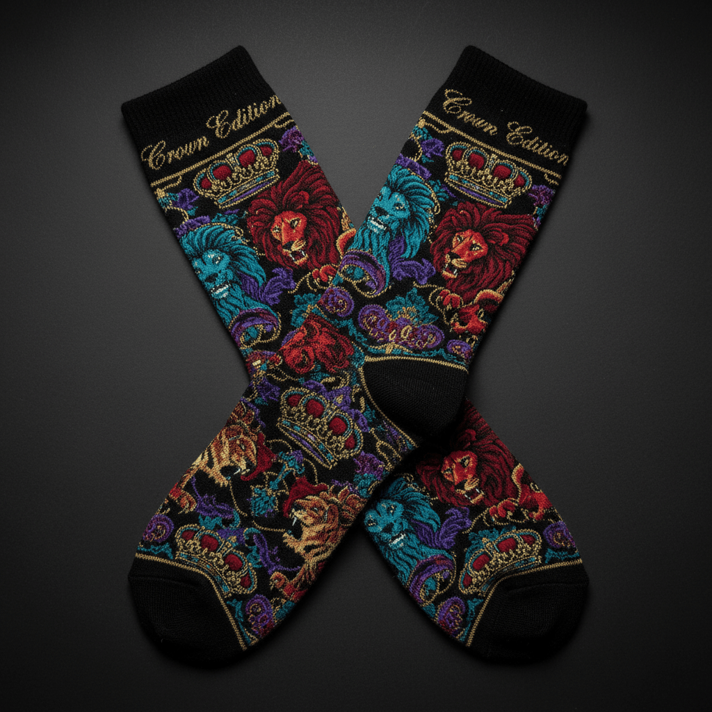 TITAN Crown Edition Tattoo Art Hiking Socks