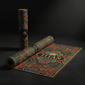 TITAN Printed Yoga Mat - Black & Gold Crown Edition