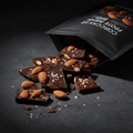 TITAN Dark Chocolate Protein Bark – Almond & Sea Salt, premium product photography