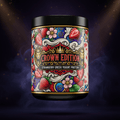 TITAN Greek Yogurt Protein Powder Strawberry — Crown Edition bold tattoo-style artwork