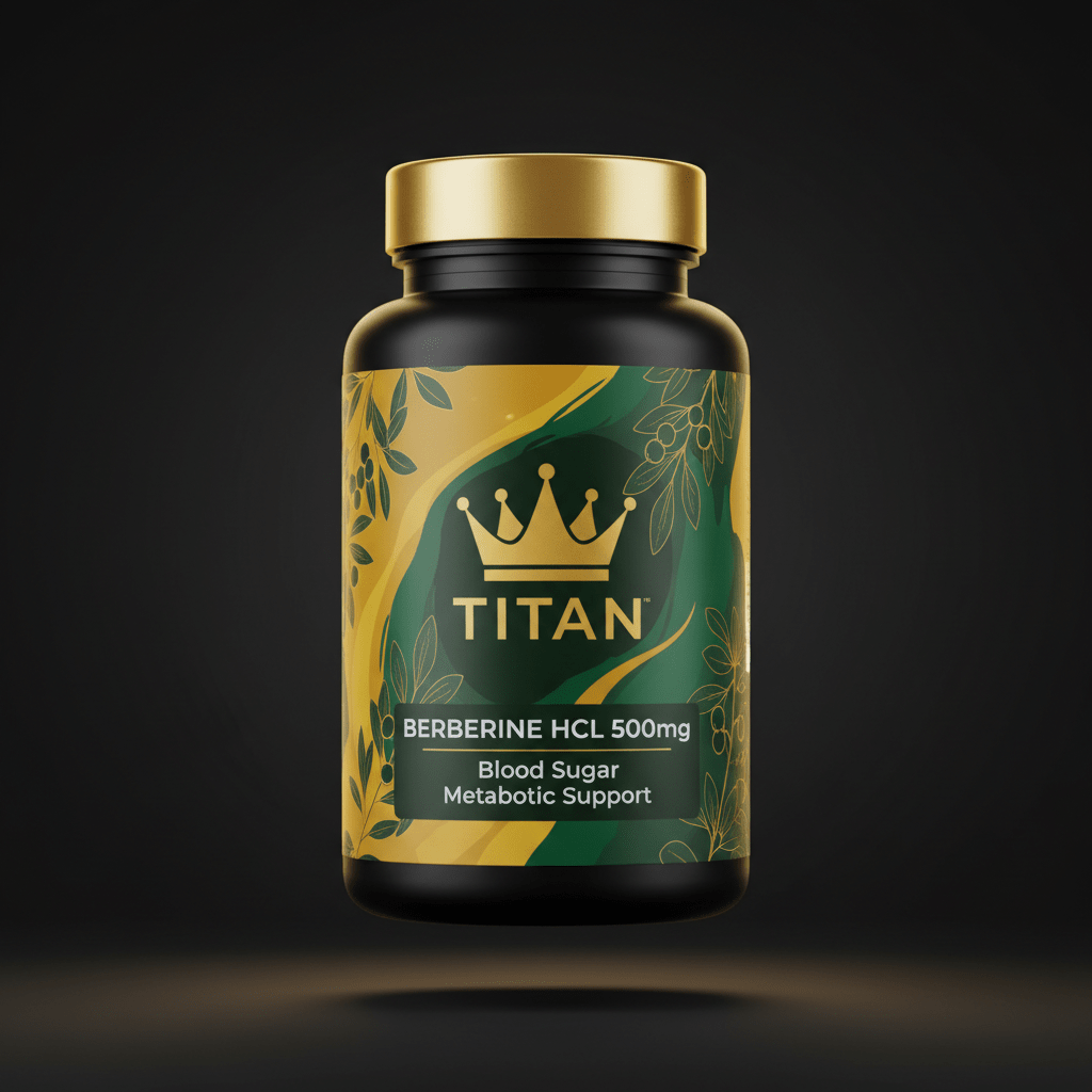 TITAN Berberine HCl — 500mg Blood Sugar & Metabolic Support Supplement
