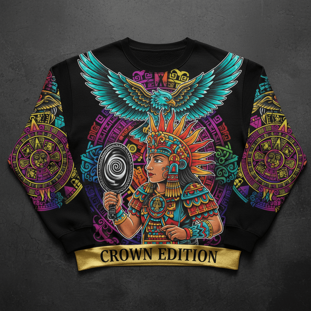 TITAN Plus Men's Aztec Sun Warrior Crewneck — Inclusive Crown Edition