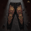 TITAN Men's Crown Edition Lounge Pants Maroon Gold