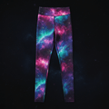 TITAN Women's High-Waist Leggings — Galaxy Nebula cosmic colorful design