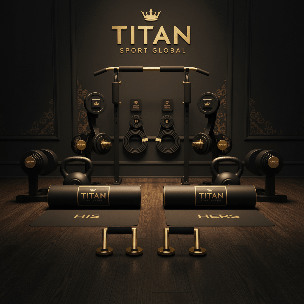 TITAN All-In-One His & Hers Couples Home Gym System Crown Edition