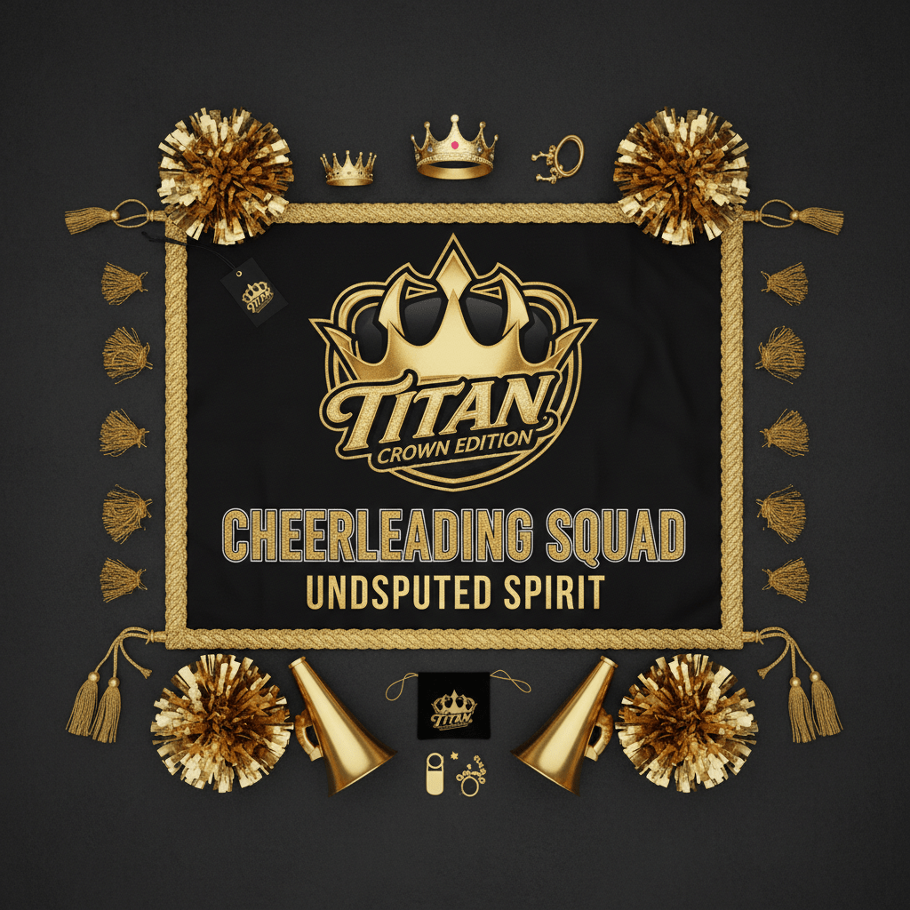 TITAN Crown Edition Cheerleading Spirit Banner