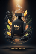 TITAN Sport Cologne — Dark Luxury Cedarwood Smoke Fragrance Design