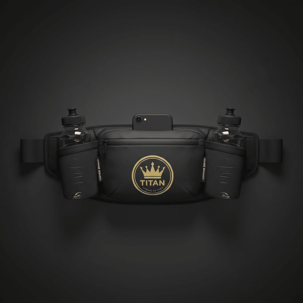 TITAN Hydration Running Belt - 2 Bottle Waist Pack
