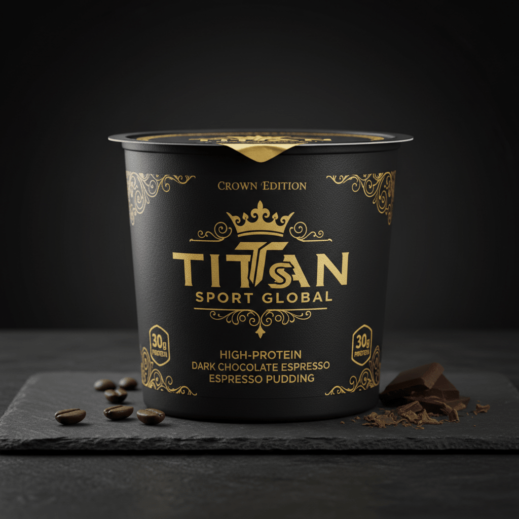 Crown Dark Chocolate Espresso Protein Pudding Cup — TITAN SPORT GLOBAL
