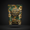TITAN Whey Protein Banana Cream - Crown Edition tattoo-style artwork
