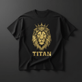 Lion Crown Warrior Oversized Tee — TITAN Crown Edition