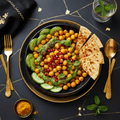 TITAN Indian Spiced Chickpea Power Bowl — premium vegan breakfast meal plan