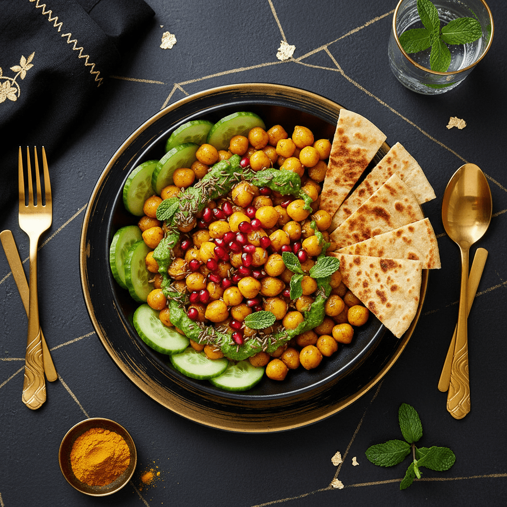 TITAN Indian Spiced Chickpea Power Bowl — premium vegan breakfast meal plan