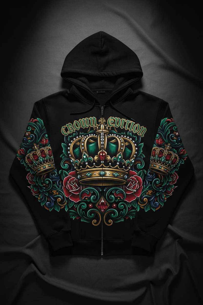 TITAN Zip-Up Hoodie — Crown Edition