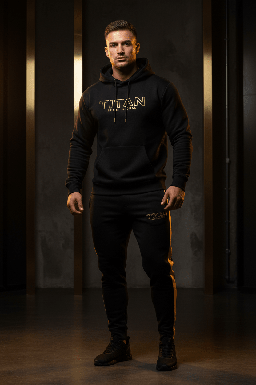 TITAN Men's Hoodie + Jogger Matching Set